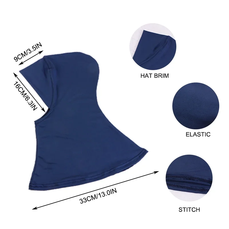 Islamic Muslim Headscarf, New Women's Veil, Headscarf, Hat, Soft Elastic Long Shawl, Neck Wrapping Hat 3
