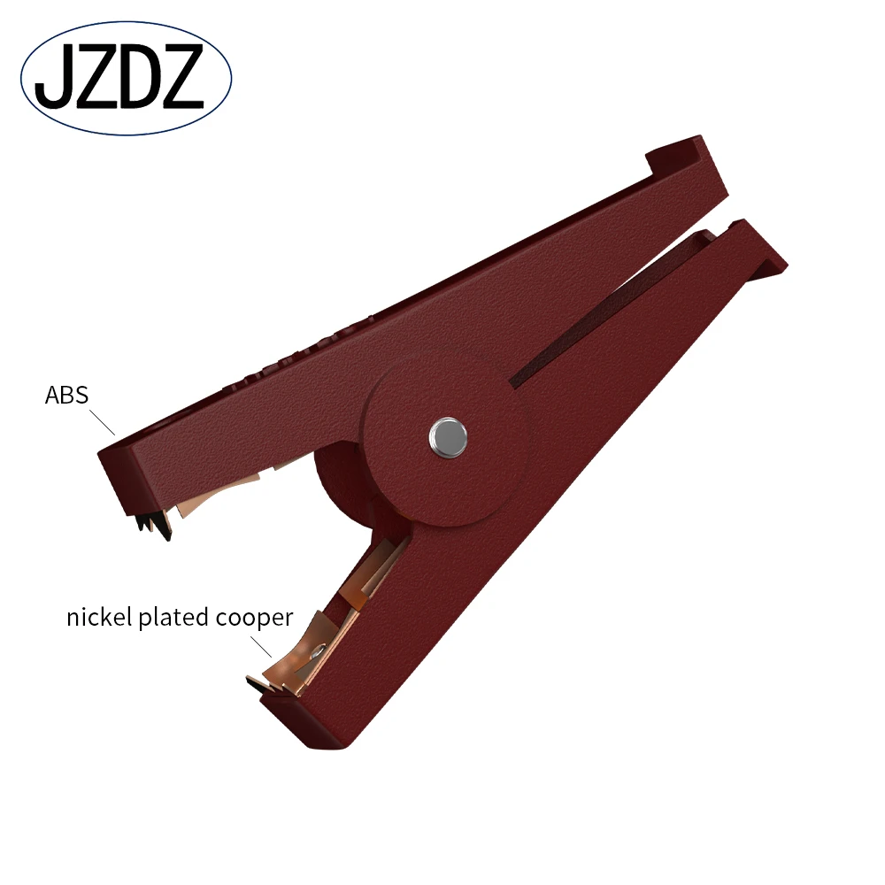 JZDZ Heavy Duty Alligator Clamps Pure Copper Battery Charger Clamps Power Replacement Jumper Cable Welder Clips J60059 alligator clips alligator clip adapter