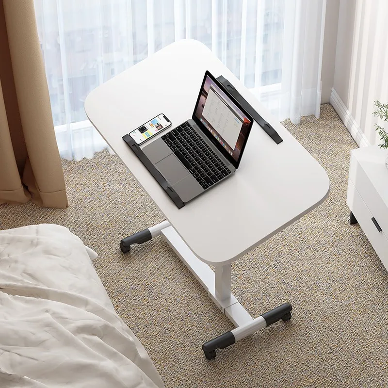 Laptop Desk with Drawer 360&deg; Rotating Plate Double Anti-slip Strips Height Adjustable Foldable Portable Bed Table for Students