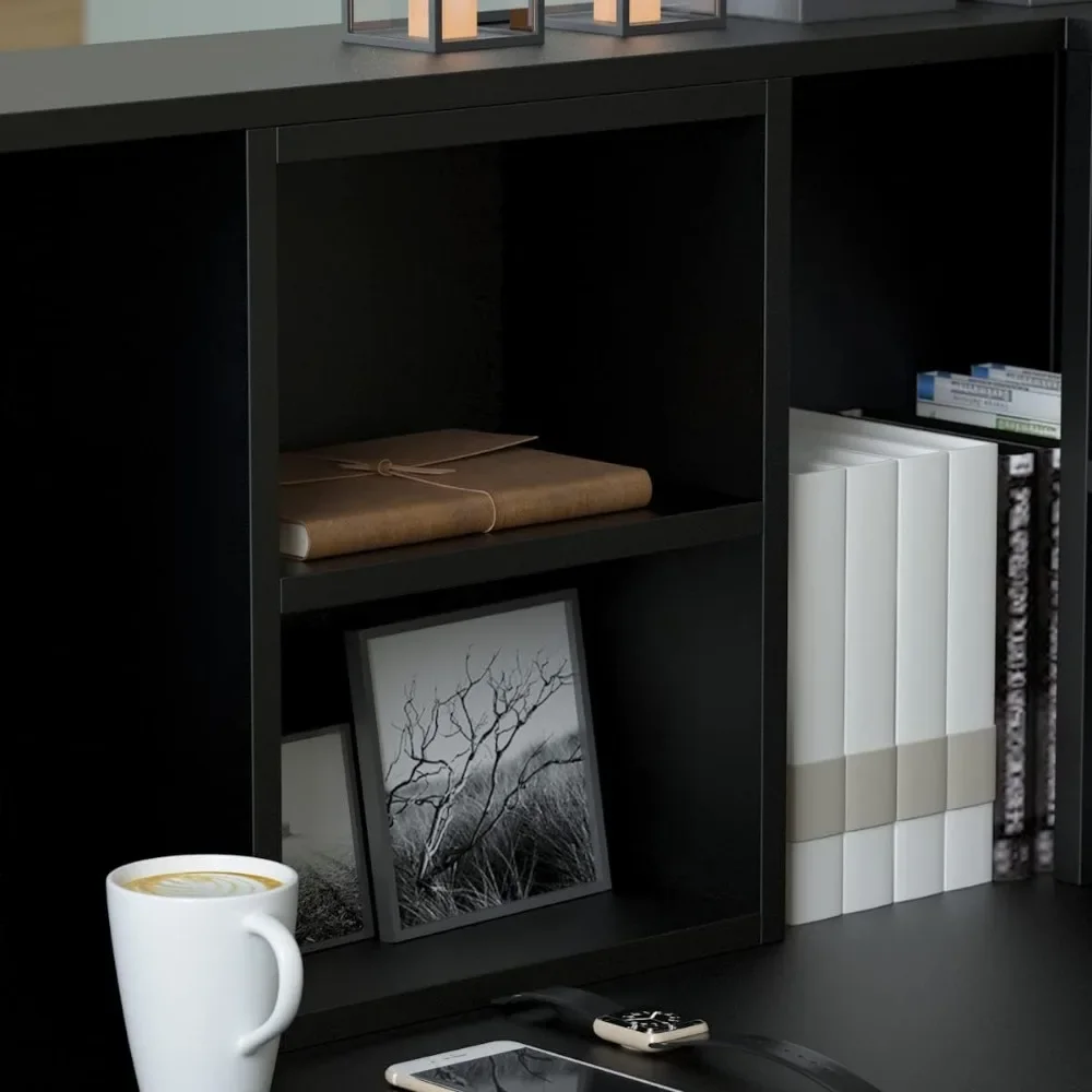 Modern Reception Desk Counter Desk Large Storage Shelves and Drawers Retail Counter Front Desk for Reception Room