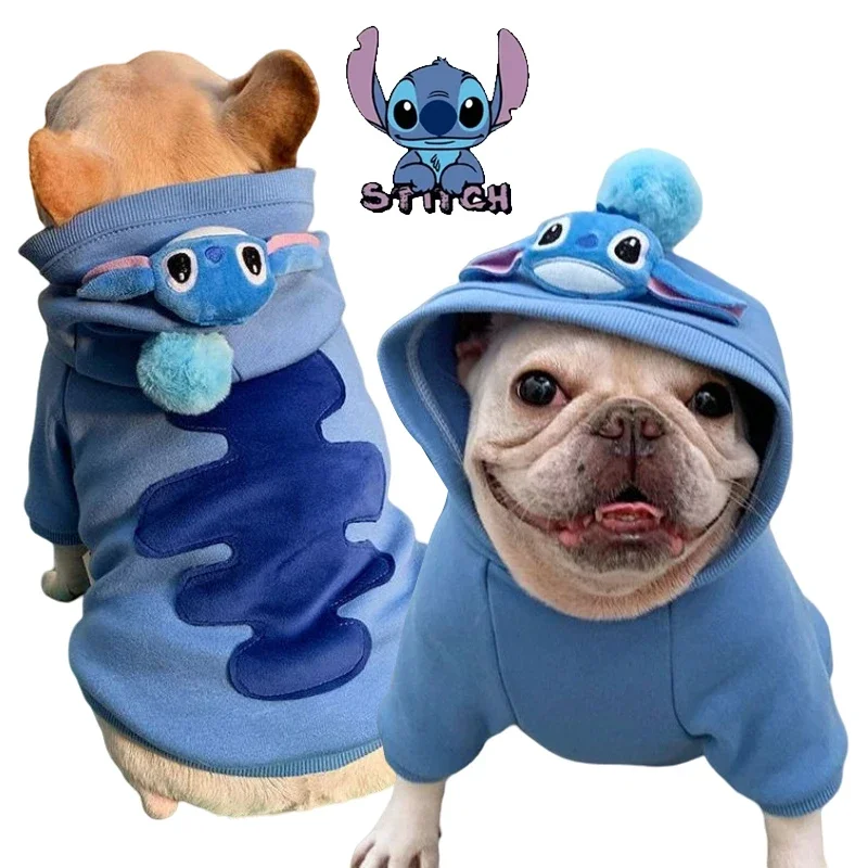 Disney-ropa-de-Stitch-para-perro-sudaderas-con-capucha-gruesas-de-Anime ...
