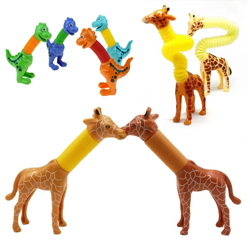 NewGiraffePopTubesToysKidsSensoryLearningToyStressRelief