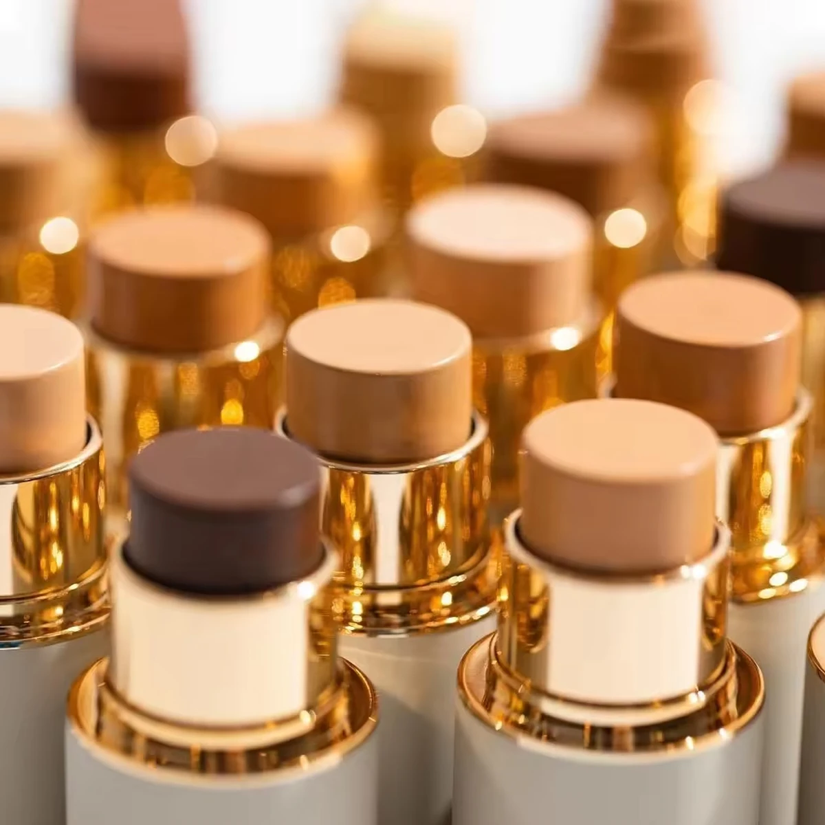 2pcs/Set Concealer Foundation For Medium Skin, Long-Lasting Nourishing Waterproof Bronzing + Highlighting Foundation Cream 2