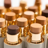 2pcs/Set Concealer Foundation For Medium Skin, Long-Lasting Nourishing Waterproof Bronzing + Highlighting Foundation Cream 2