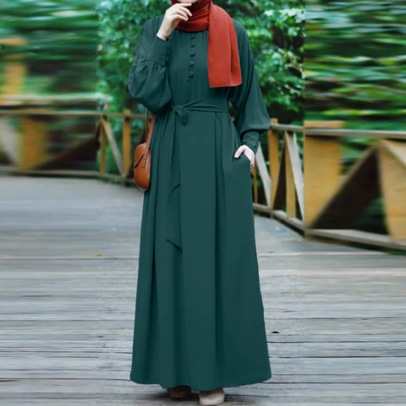Saudi Arabic Eid Party Dress Muslim Women Abaya Elegant Long Sleeve Morocco Caftan Dubai Ramadan Abayas Vestido Kaftan Robe 2024