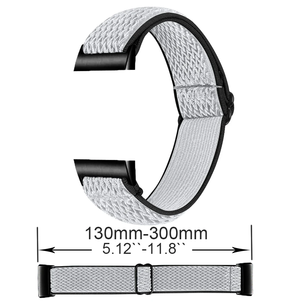 Fitbit Charge 4 3 용 새 나일론 탄성 팔찌 밴드 루프 Fitbit Charge 3 4 se 용 짠 스포츠 시계 손목 스트랩