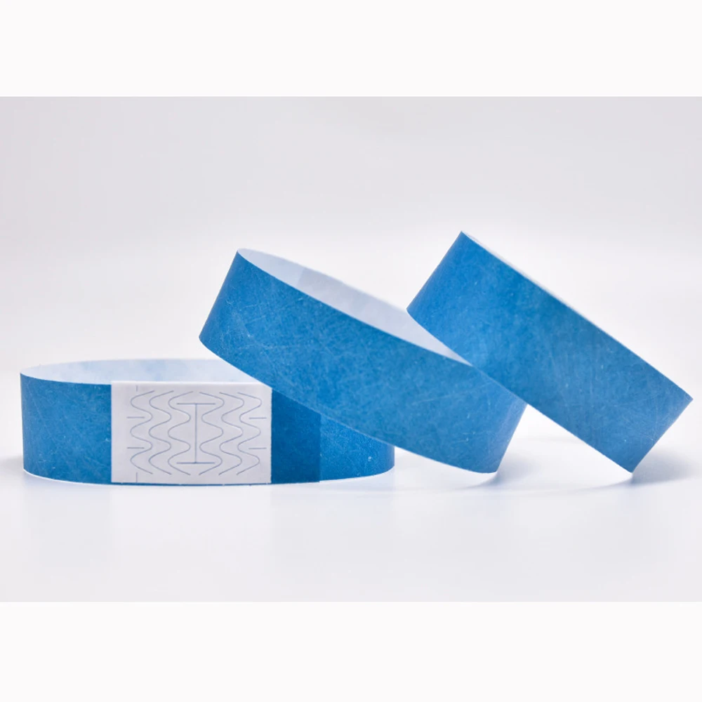 100pc Party Paper Bracelet Synthetic Paper Plastic for Tyvek Wristbands Sticky Wristband Print Pattern Party Wristbands
