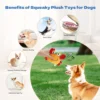Plush Dog Toy Crab shark seahorse Bite Resistant Squeaky Toys Corduroy Dog Toys for  Dogs Puppy Pets Training Accessories 6