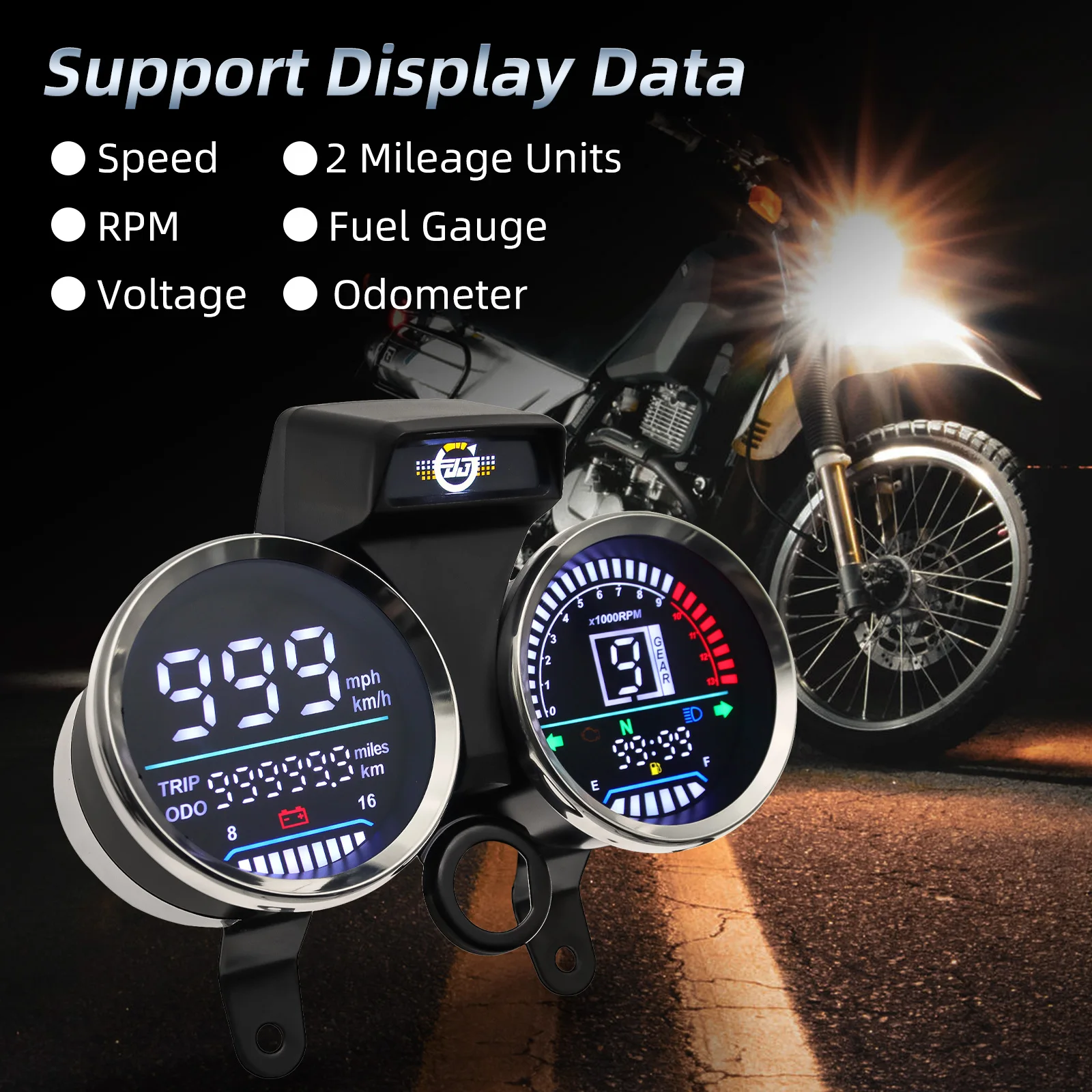 デジタル走行距離計 GN 125用デジタルスピードメーター