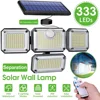 Solar Outdoor Light 122/333 LED Solar Security Flood Light with 3 Modes Adjustable Lighting Street Light for Garage Garden Patio 1