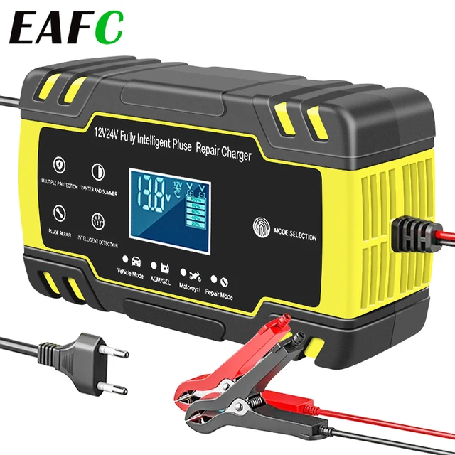 12V-24V 8A 완전 자동 배터리 충전기