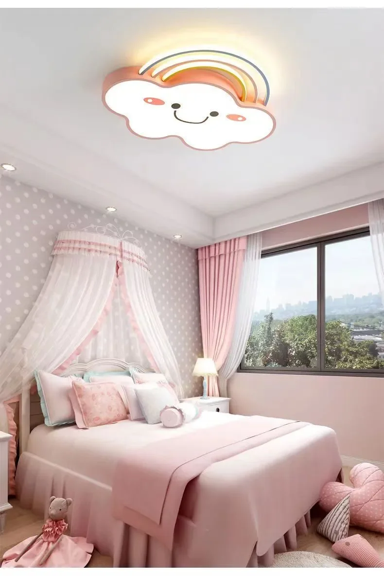 Description Picture 5 of itemMorden 50CM Creative Wall Lamp Children's Room Bedroom Cartoon LED Ceiling Light Home Decoration Lighting Dimmable Chandeliers