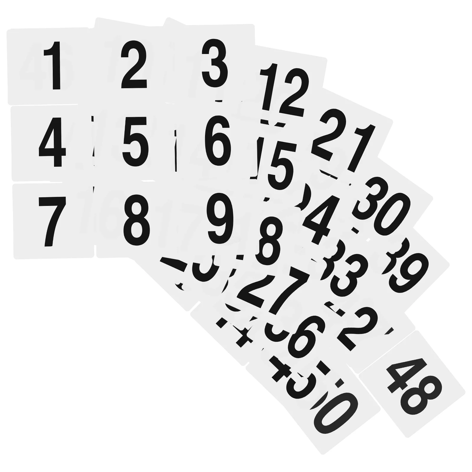 50 Pcs Double Sided Table Numbers Plastic Number Tags Restaurant Table Numbers Wedding Cards Party Supplies Place Cards