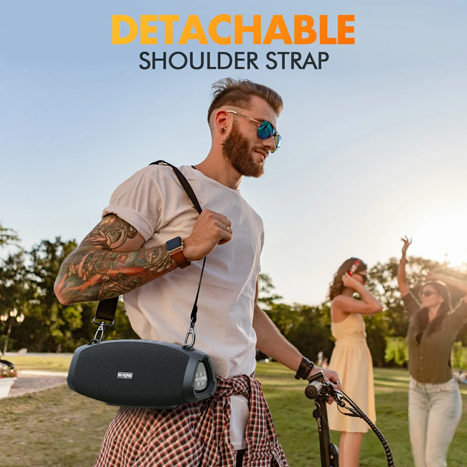 W-KING 70W Waterproof Portable Loud Bluetooth Speaker 4