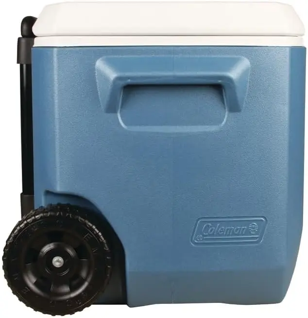 Coleman Portable Rolling Cooler 50 Quart Xtreme 5 Day Cooler Wheels Wheeled Hard Keeps Ice Up to 5 Days