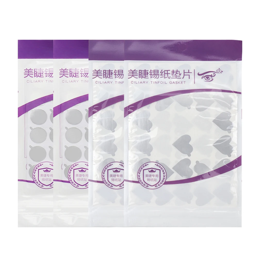 

300pcs Eyelash Glue Holder Foil Pallet Lash Extensions Accessories Wholesale Disposable Eyelash Glue Strech Foil Holder Pallet