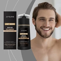 Men Hair Dye Shampoo 3 in 1 for Gray White Hair Coverage Natural Herbal Ingredient Brown Hair Coloring Black Beard Color Shampoo