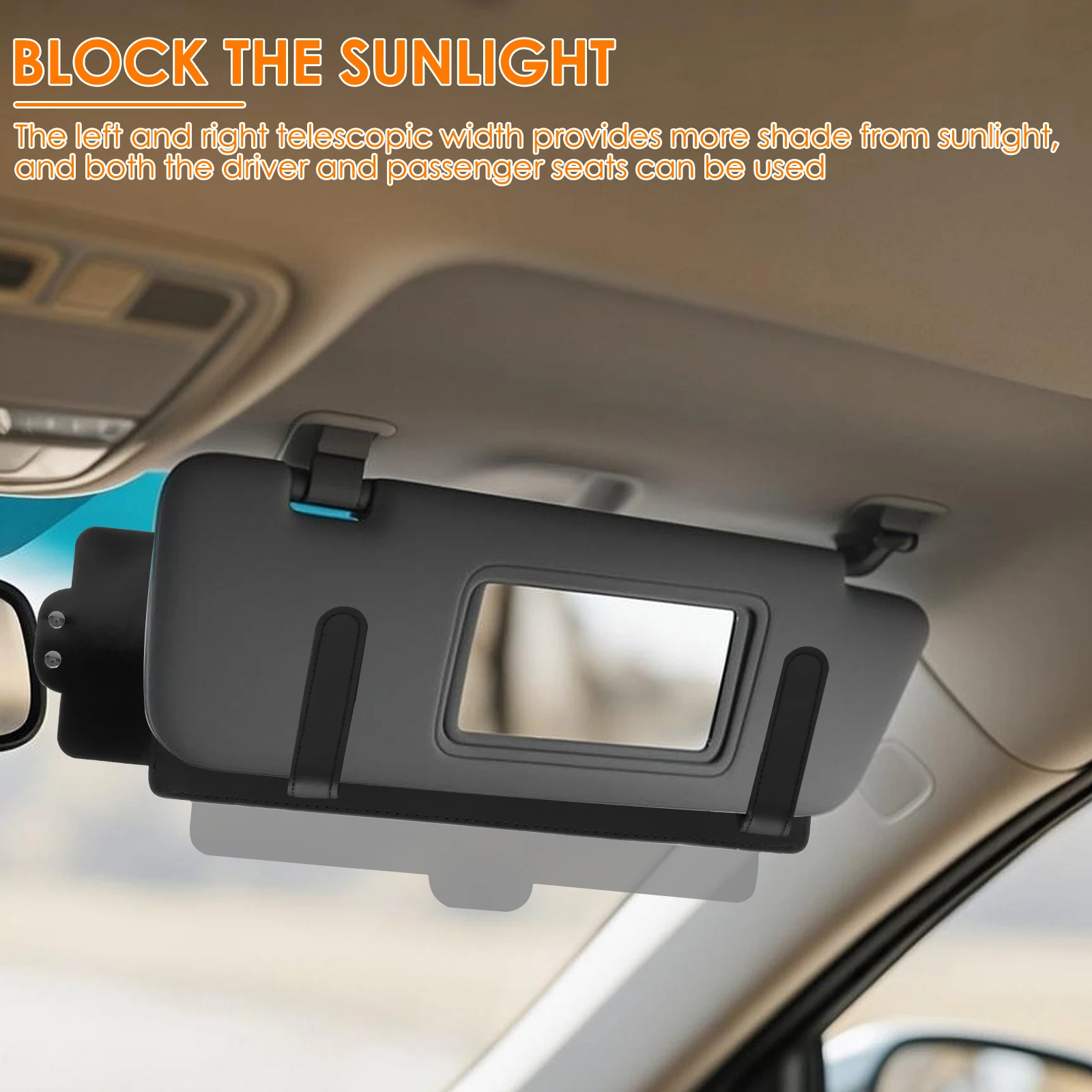 Universal Car Visor Extender Sun Blocker Anti Glare Shield