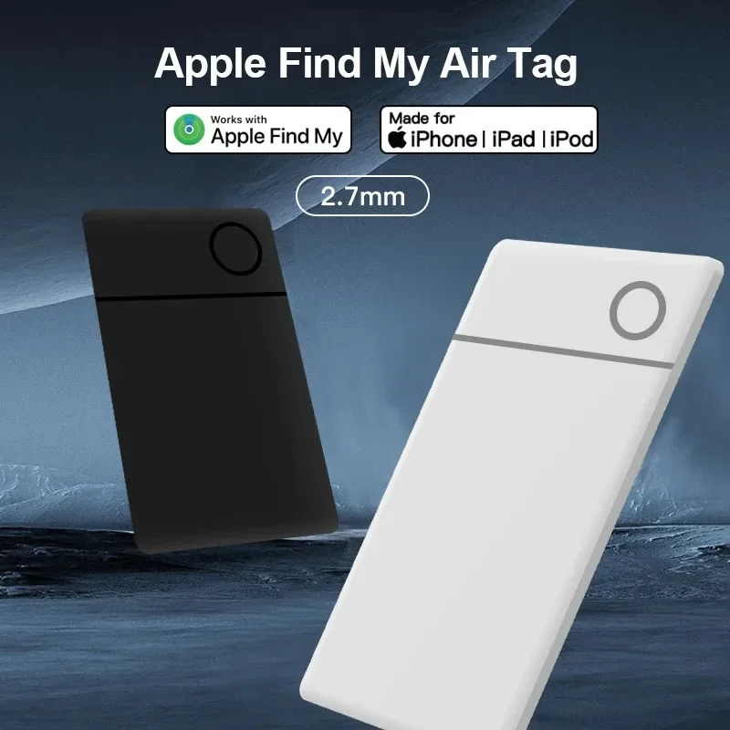 Smart icard for Apple Air Tag Find My App Bluetooth Tracker GPS Anti-lost Item Locator for Luggage Suitcase Key Finder