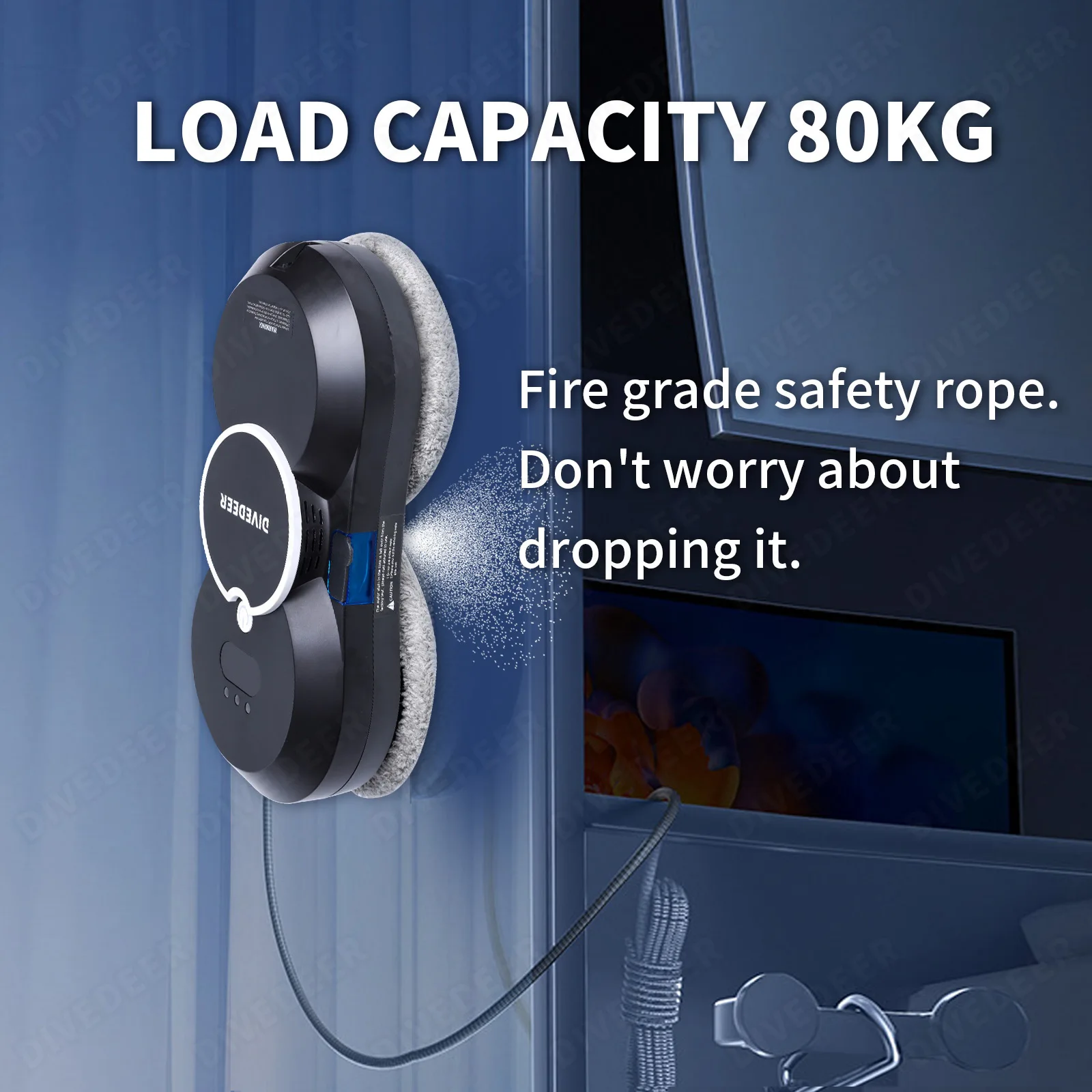 지능형 물 스프레이 창문 청소 로봇, 브러시리스 모터, 유리 청소기, 스프레이 타입, 창문 청소 로봇