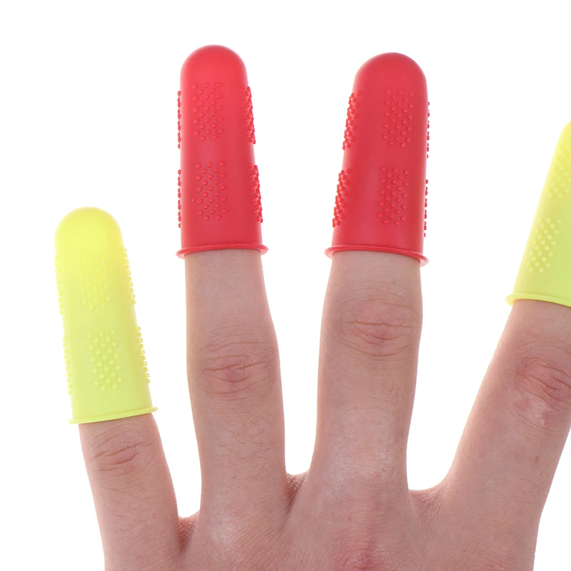 Finger protector finger guard 3pcs/set Silicone Finger Protector Sleeve Cover Anti-cut Heat Resistant Anti-slip Fingers Cover For Cooking Kitchen Tools