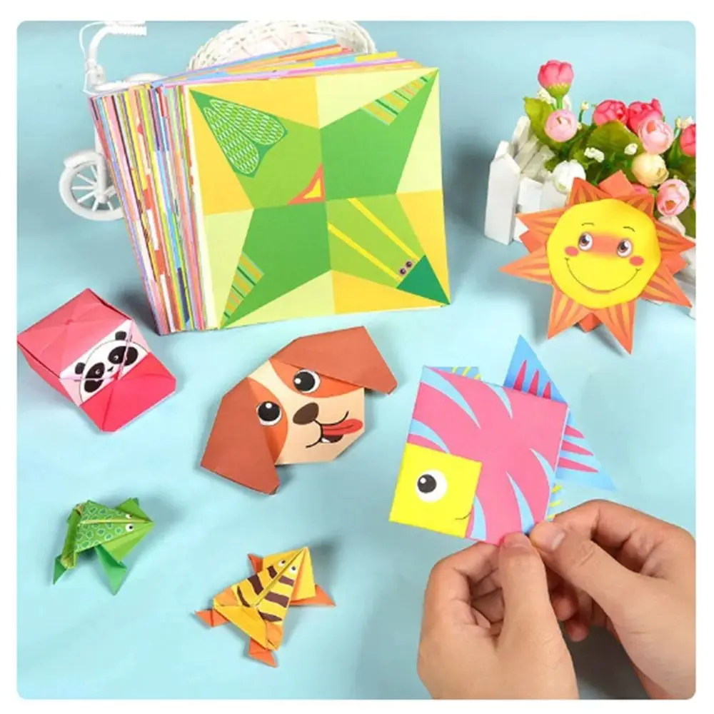 54 страниц 3d оригами бумага для творчества детские игрушки мультяшные животные ручная работа бумага для творчества обучающая игрушка мо Мультяшные животные, обучающая бумага для ручной работы, бумага для оригами «сделай сам», бумага для оригами, ручная работа, Монтессори