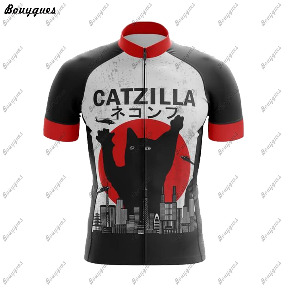 thumbnail image 1 of Maillot de ciclismo Pro Team CAT para hombre, maillot de ciclismo de montaña, maillot de descenso, ropa de ciclismo de montaña Pro Team Tricota de alta calidad, 1 of 4
