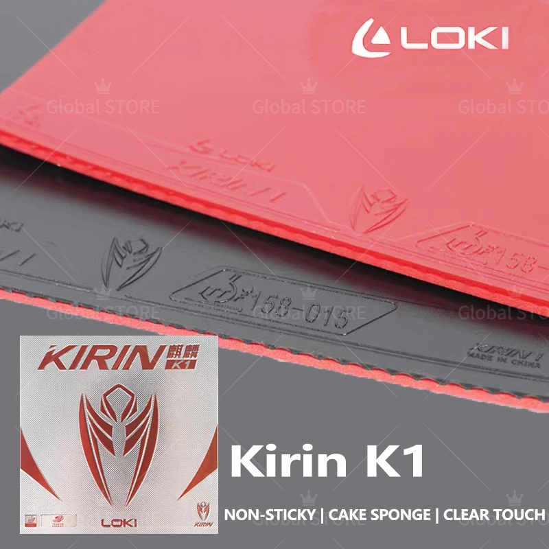 Original LOKI KIRIN K1 Table Tennis Rubber Non-sticky Ping Pong Rubber Sheet with Pre-tuned Cake Sponge 2.1mm
