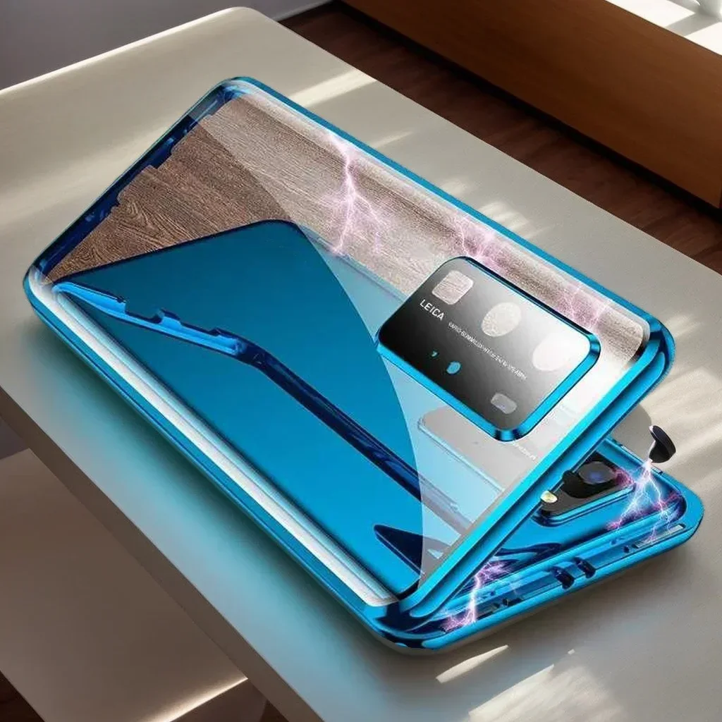 360° Full Protection Double-Sided Magnetic Tempered Glass Phone Case