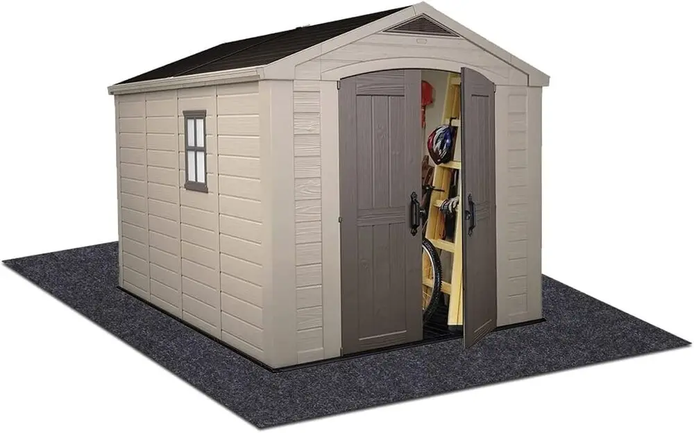 

8' x 6' Outdoor Waterproof Dustproof Storage Shed Non-Slip Patio Furniture Mat stanley box tool box with wheels toolbox