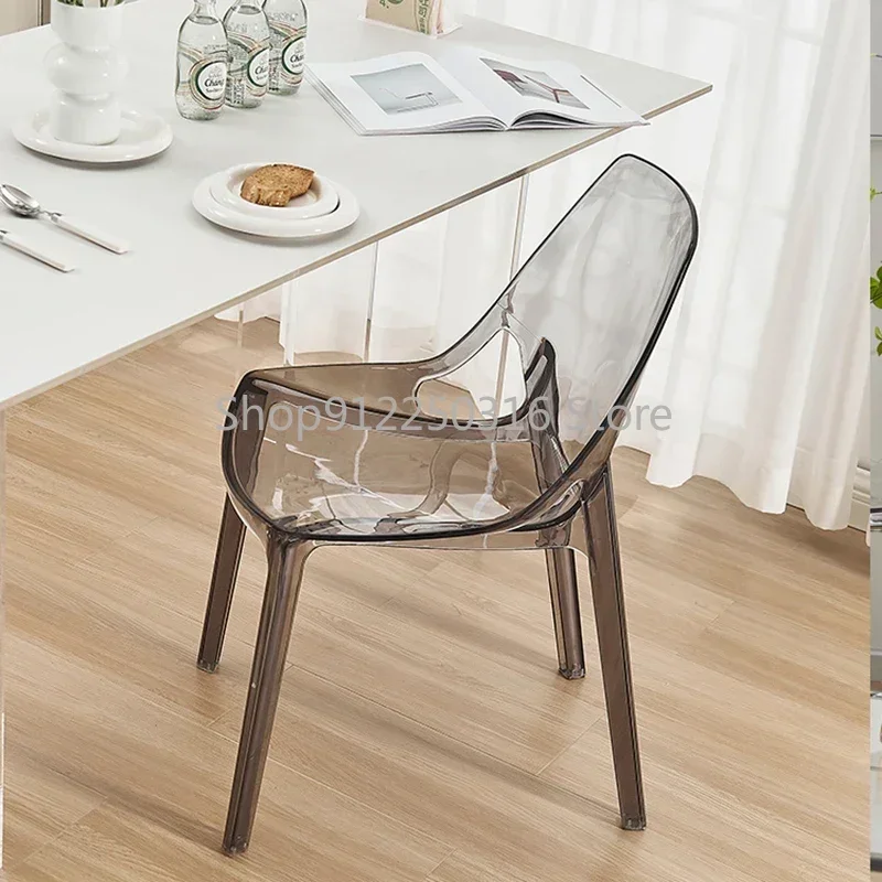 Dining Chairs for Events Restaurant Home Furniture Acrylic Chair Plastic Backrests