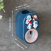 Automatic Toothpaste Dispenser Toothpaste Squeezer Dustproof Toothbrush Holder Wall Mount Home Bathroom Accessories Set 3