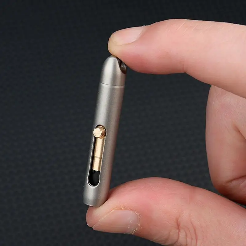 Graphite Alloy Eternal Pen Mini Titanium Alloy Non-sharpening Erasable Pencil Portable Key Pendant Pocket Pen Emergency Writing