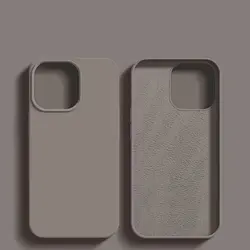 Premium Liquid Silicone Luxury Phone Case - Protective Back Bumper Cover - iPhone 12 Mini (Titanium Gray)