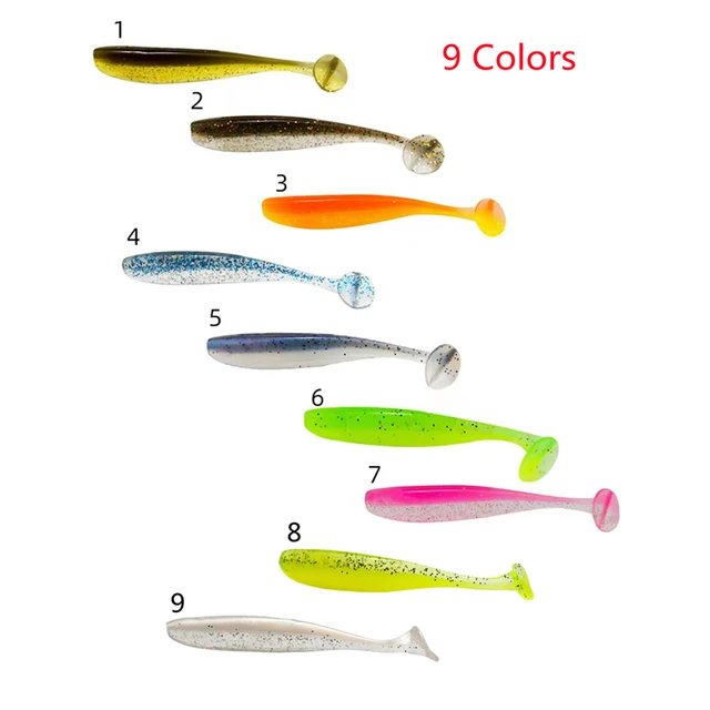 18pcs/Lot 5.5cm /6.5cm/7cm Soft Worm Lures Silicone Bait Sea Fish