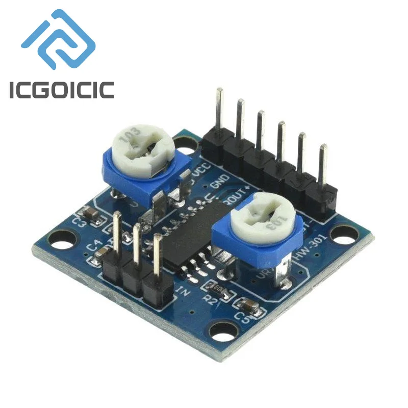 PAM8406 Digital Amplifier Board 5Wx2 Stereo Audio Amplifier With Volume Potentiometer For DIY Speaker - 4