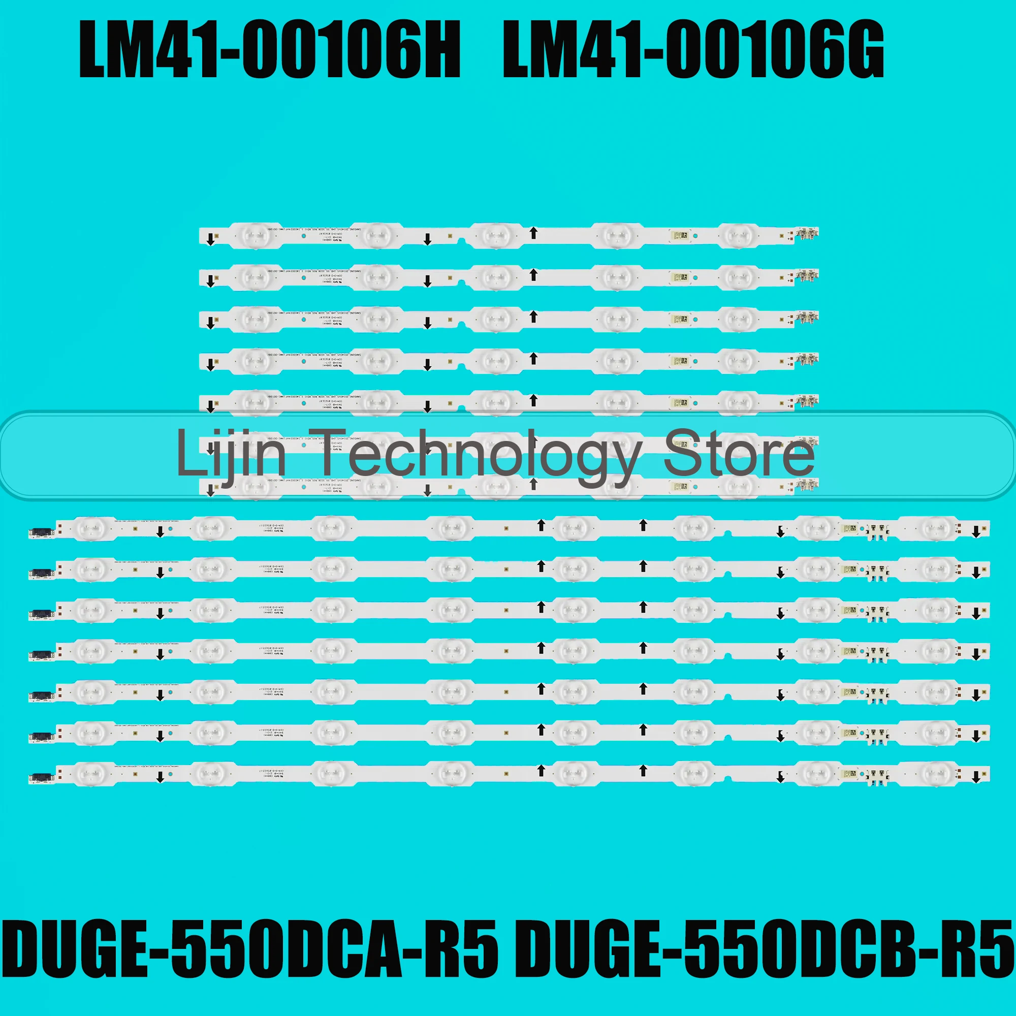 14шт светодиодная лента подсветки для UE55HU6900 UE55HU7000 UN55HU7000 UN55HU6840 DUGE-550DCA-R5 550DCB BN96-34251A 34252A 32182A 32183A
