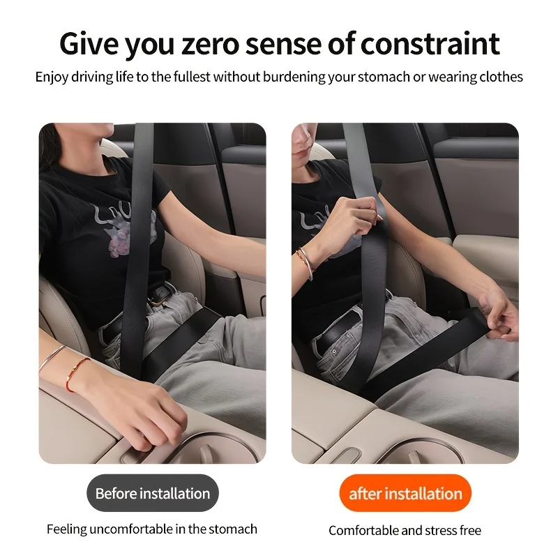 Car Seat Belt Adjuster Seat Belt Clamp Shoulder and Neck Locking Clip Protector Comfortable Driving Auto Accessories