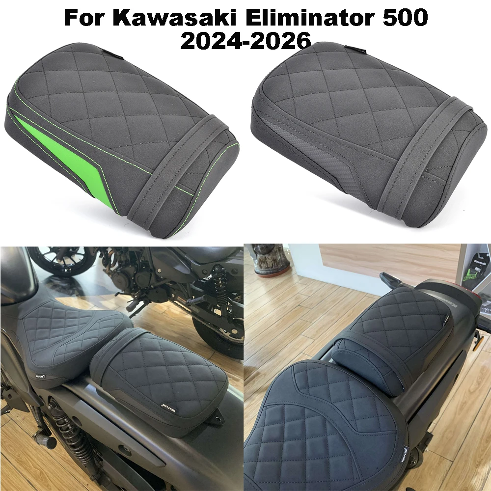 Motorcycle Rear Passenger Cushion Seat Pad For Kawasaki Eliminator 500 motorcycle-rear-passenger-cushion-seat-pad-for-kawasaki-eliminator-500