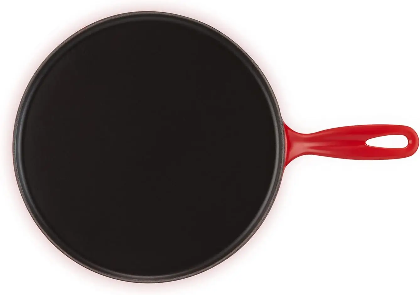Creuset Enameled Cast Iron Crepe Pan with Rateau and Spatula, 10.75", Cerise 2