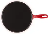 Creuset Enameled Cast Iron Crepe Pan with Rateau and Spatula, 10.75", Cerise 2