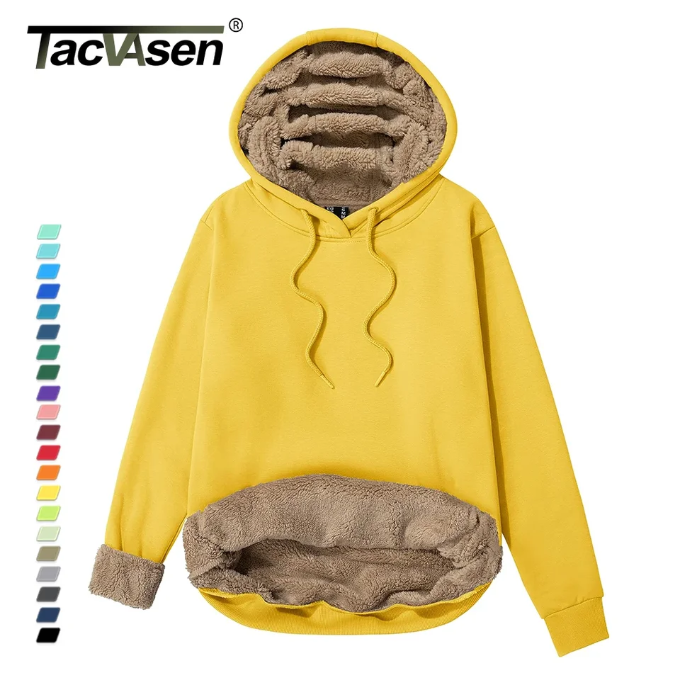 Women Winter Jacket MAGCOMSEN Womens Zip Up Hoodies Sherpa Lined Fleece Ireland Fleece Jacket
