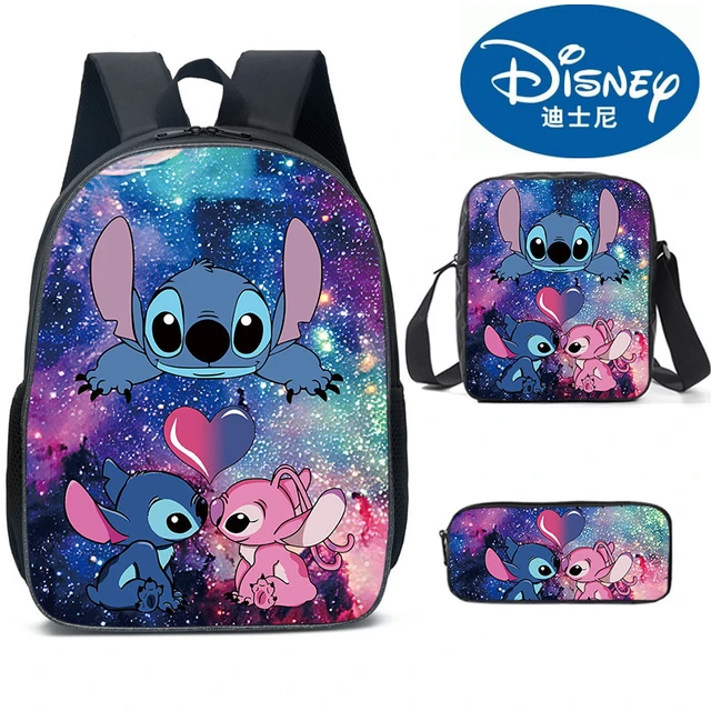 Disney Anime PUEDE o & Stitch Cartoon Cosplay Backpack para adolescentes,  impresión 3D, mochila para zhangyuxiang unisex