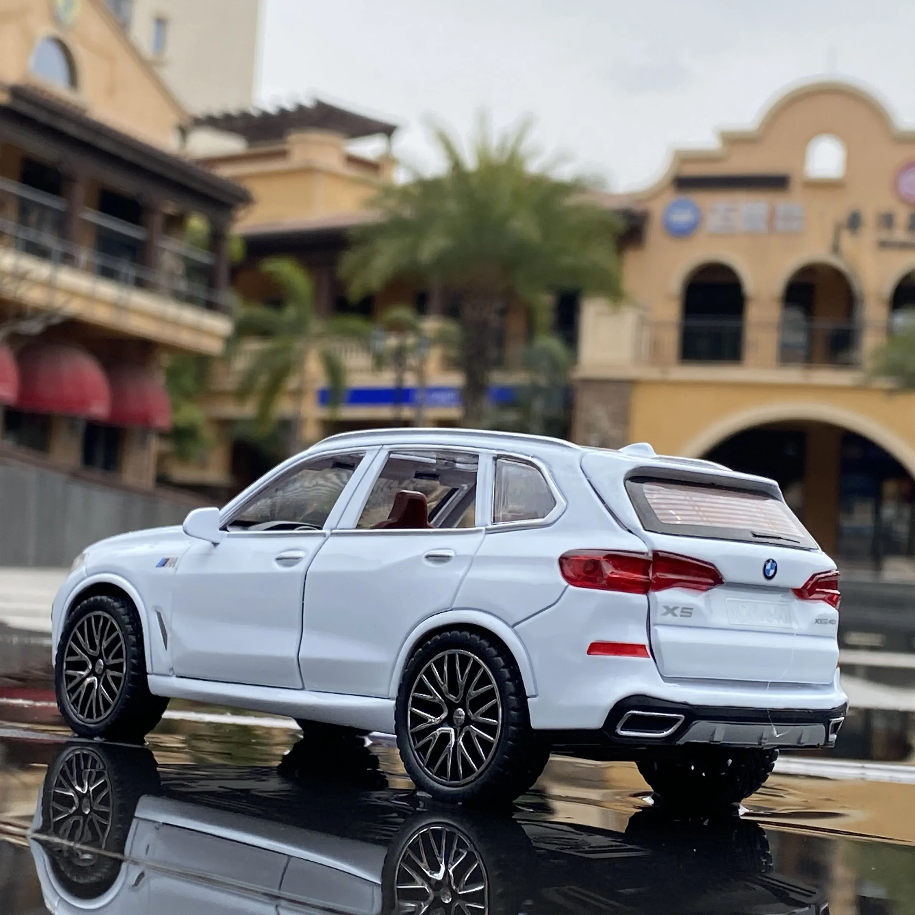 1:32 BMW X5 SUV Alloy Car Model Diecasts & Toy Vehicles Metal Toy Car Model Simulation Sound and Light Collection Gift 5