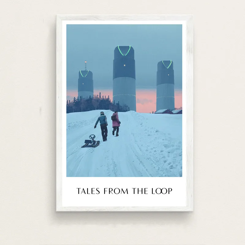 

Modern mural painting tales from the loop Movie Print Art Canvas Poster For Living Room Decor Home Wall Picture