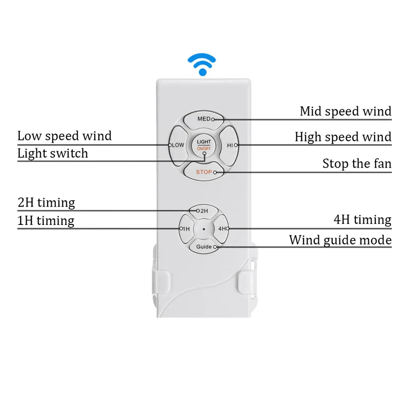 TYLA Classical Ceiling Fan Light Large 52 Inch Lamp With Remote Control Modern Simple LED For Home Living Room