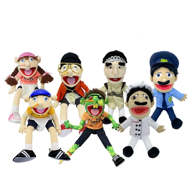 Jeffy Puppet Plush Game Toy Kids Cartoon Feebee Hand Puppet