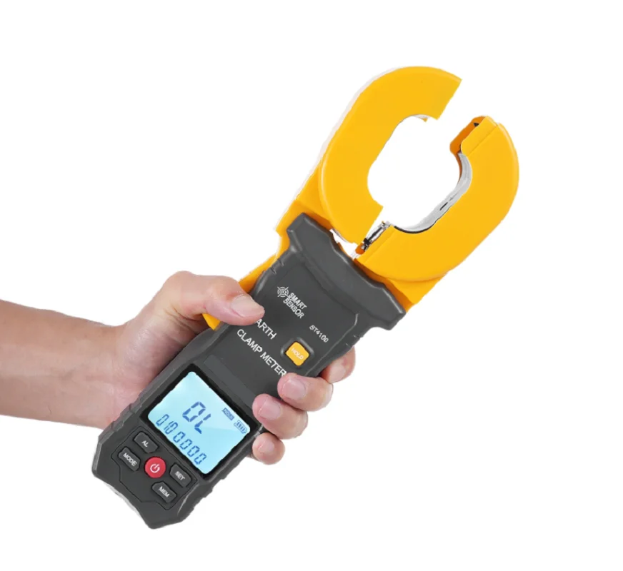 SMART SENSOR ST4100 0mA-30A Ground Earth Resistance Tester 0.01-500Ω 500 Groups