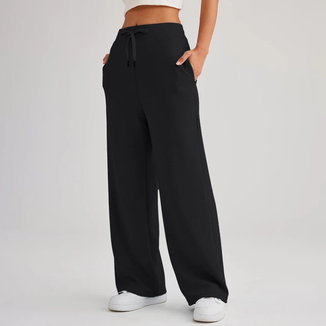 Women's Workwear Sweatpants Casual Loose Fleece High Waist Jogger Pants  Ladies Sweatpants Casual Pants Yoga Pants Homewear - AliExpress