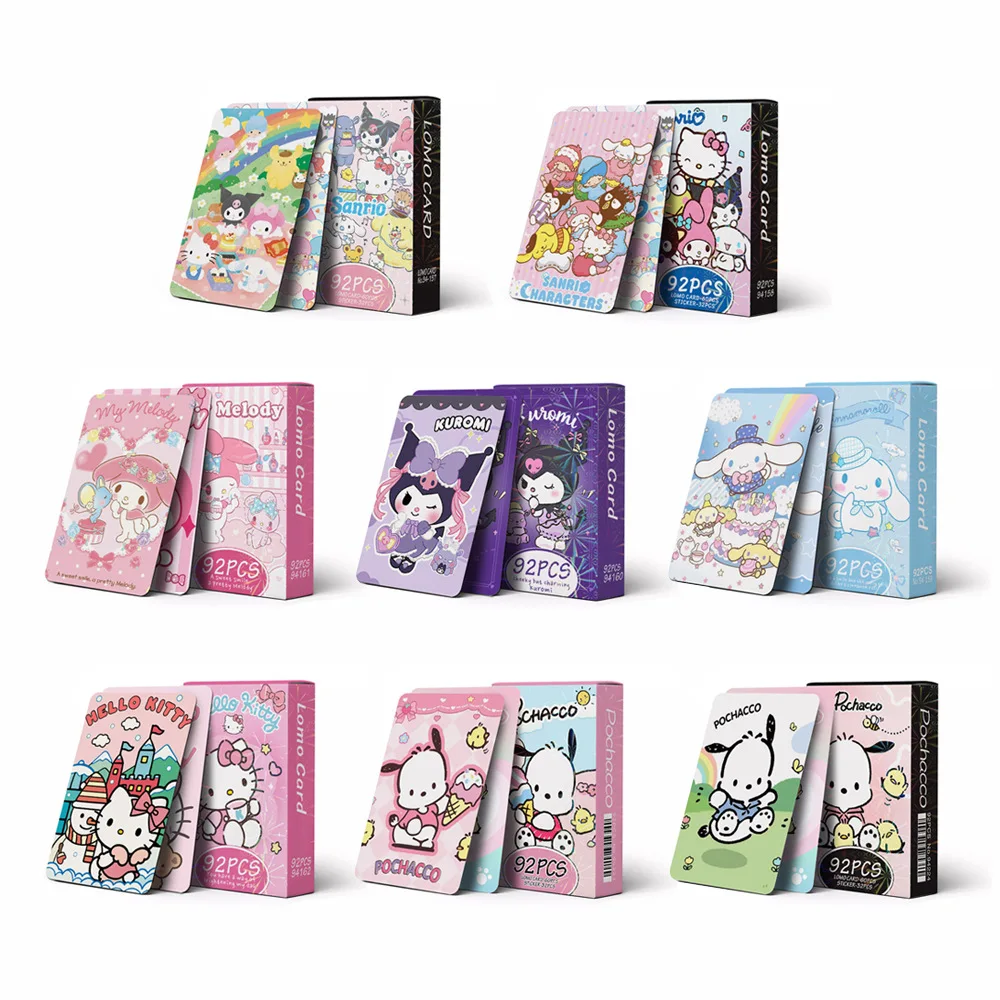 92Pcs-Sanrio-Lomo-Card-Collection-Card-Kuromi-Hello-Kitty-Melody ...